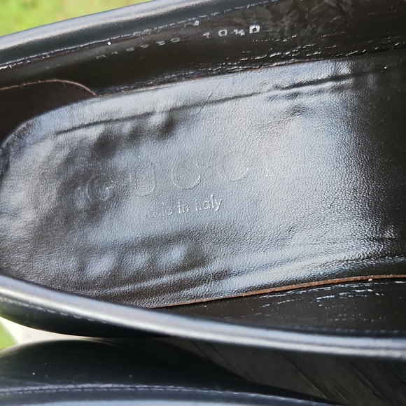 Gucci Men’s Black Leather Horsebit Loafers – Size 10.5 D - Picture 6 of 13